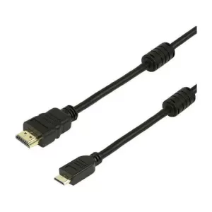 Powertech HDMI 1.4 Cable HDMI male - mini HDMI male 1.5m Μαύρο