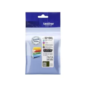 Brother LC3219XL Πακέτο 4 Μελανιών Εκτυπωτή InkJet Κίτρινο / Κυανό / Ματζέντα / Μαύρο (LC-3219XLVALDR)