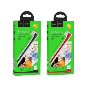 Hoco Angle (90°) USB 2.0 Cable USB-C male - USB-A male Κόκκινο 1.2m (U83)