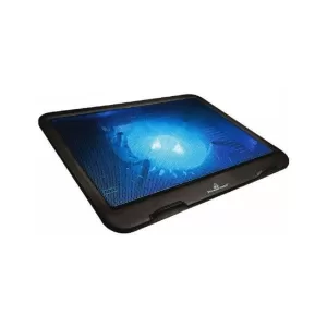 POWERTECH Βάση & ψύξη laptop PT-740 έως 15.6'', 125mm fan, LED, μαύρο