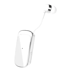 XO BE21 In-ear Bluetooth Handsfree Ακουστικό Πέτου Λευκό