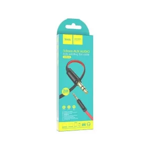 Hoco Καλώδιο 3.5mm male - 3.5mm male Κόκκινο 2m (UPA16)