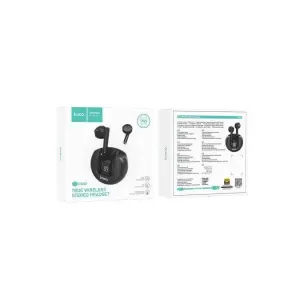 Hoco EW32 Earbud Bluetooth Handsfree Ακουστικά με Θήκη Φόρτισης Μαύρα