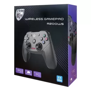 Roar R200WS Ασύρματο Gamepad για PC / PS3 Μαύρο