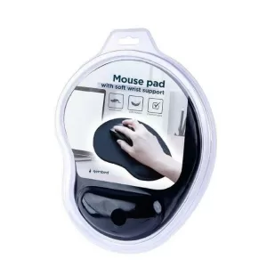 Gembird MP-ERGO-01 Mouse Pad 240mm με Στήριγμα καρπού Μαύρο