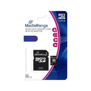 MediaRange MR959 microSDHC 32GB Class 10 A1 High Speed με αντάπτορα
