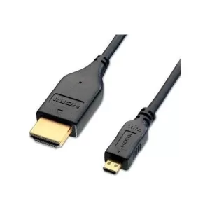 POWERTECH καλώδιο HDMI σε HDMI Micro CAB-H008, με Ethernet, 3m, μαύρο