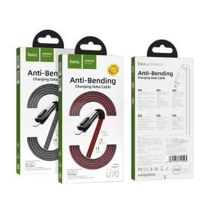 Hoco U70 Splendor Charging Data Cable For Lightning, Γκρι