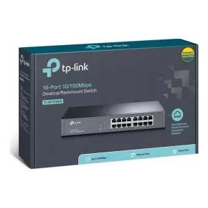 SWITCH TP-LINK TL-SF1016DS V4 16-Port 10/100Mbps Rackmount