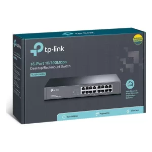 TP-LINK Switch SF1016DS 16 Ports 10/100Mbps Rackmount V4 (TL-SF1016DS) (TPTL-SF1016DS)