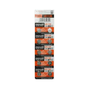 Buttoncell Maxell LR1130 AG10 LR54 389 390 Τεμ. 2  με Διάτρητη Συσκευασία