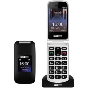 MaxCom MM824 Single SIM Κινητό με Μεγάλα Κουμπιά (Ελληνικό Μενού) Μαύρο