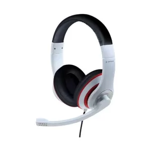 Gembird MHS-03-WTRDBK Over Ear Gaming Headset με σύνδεση 3.5mm Λευκό