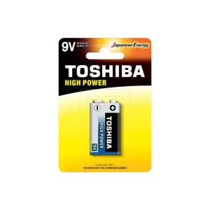 Toshiba High Power Αλκαλική Μπαταρία 9V 1τμχ
