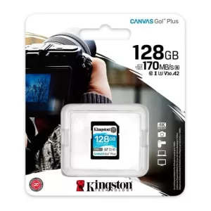 Kingston Canvas Go Plus SDXC 128GB Class 10 U3 V30 UHS-I