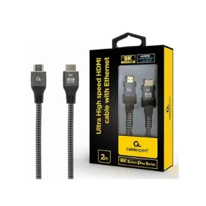 Cablexpert HDMI 2.1 Braided Cable HDMI male - HDMI male 2m Μαύρο