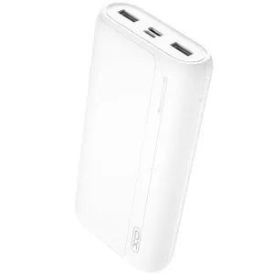 XO PR127 Power Bank 20000mAh 20W με 2 Θύρες USB-A και Θύρα USB-C Power Delivery Λευκό