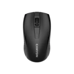 CANYON MW-7, 2.4Ghz wireless mouse, 6 buttons, DPI 800/1200/1600, with 1 AA battery ,size 110*60*37mm,58g,black