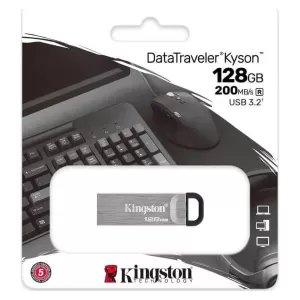 Kingston DataTraveler Kyson 128GB USB 3.2 Stick Ασημί