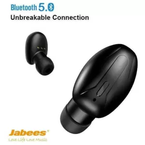 Jabees B9 In-ear Bluetooth Handsfree Ακουστικά με Αντοχή στον Ιδρώτα και Θήκη Φόρτισης Μαύρα