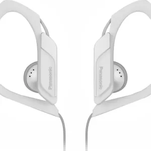 Ακουστικά Panasonic RP-HS34E-W 3.5mm IPX2 Λευκά με Ρυθμιζόμενο Κλιπ για mp3, iPod και Συσκευές Ήχου χωρίς Μικρόφωνο