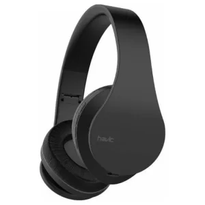 Havit HV-I66 Ασύρματα/Ενσύρματα On Ear Ακουστικά με 6 ώρες Λειτουργίας Μαύρα