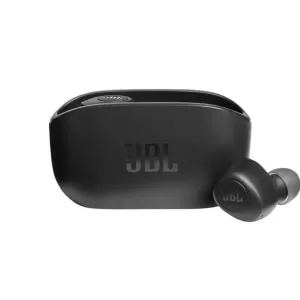Bluetooth Hands Free JBL Wave 100TWS In-ear με 20 ώρες Αυτονομία Deep Bass Sound με Θήκη Φόρτισης Μαύρα
