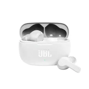 Bluetooth Hands Free JBL Wave 200TWS In-ear με 20 ώρες Αυτονομία IPX2, Deep Bass Sound Λευκό